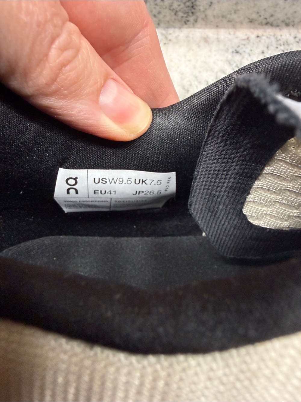 On Running women's athletic shoes — White with Blue accents and Black laces - Picture 3 of 7